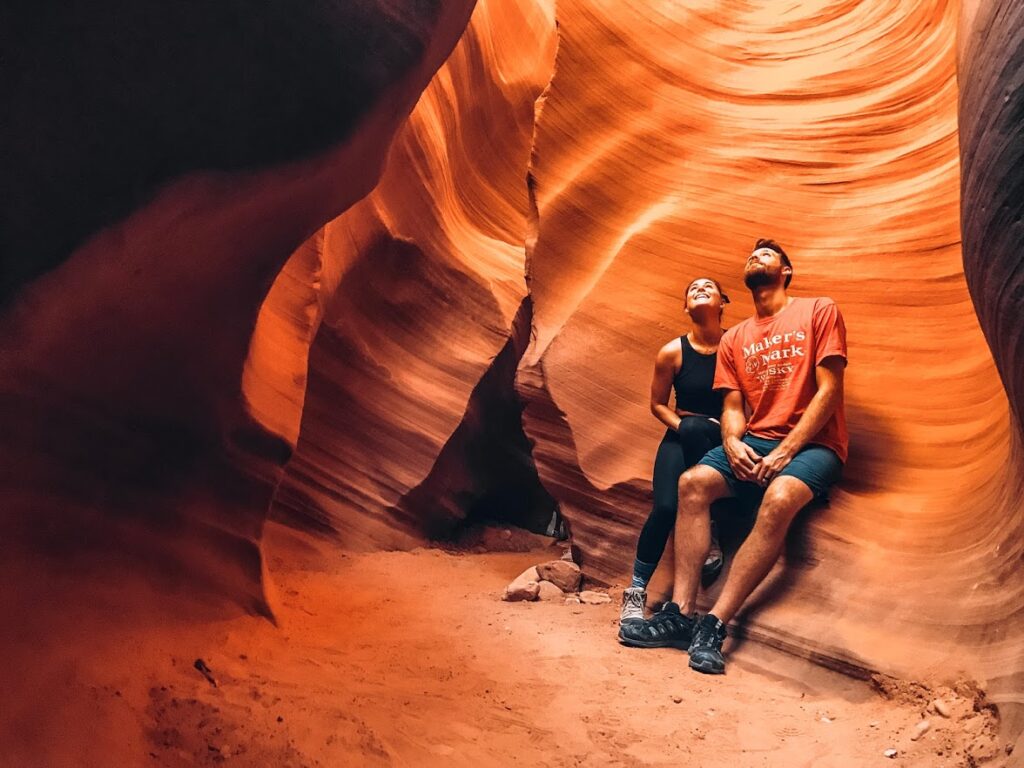 Couple at Antelope Canyon