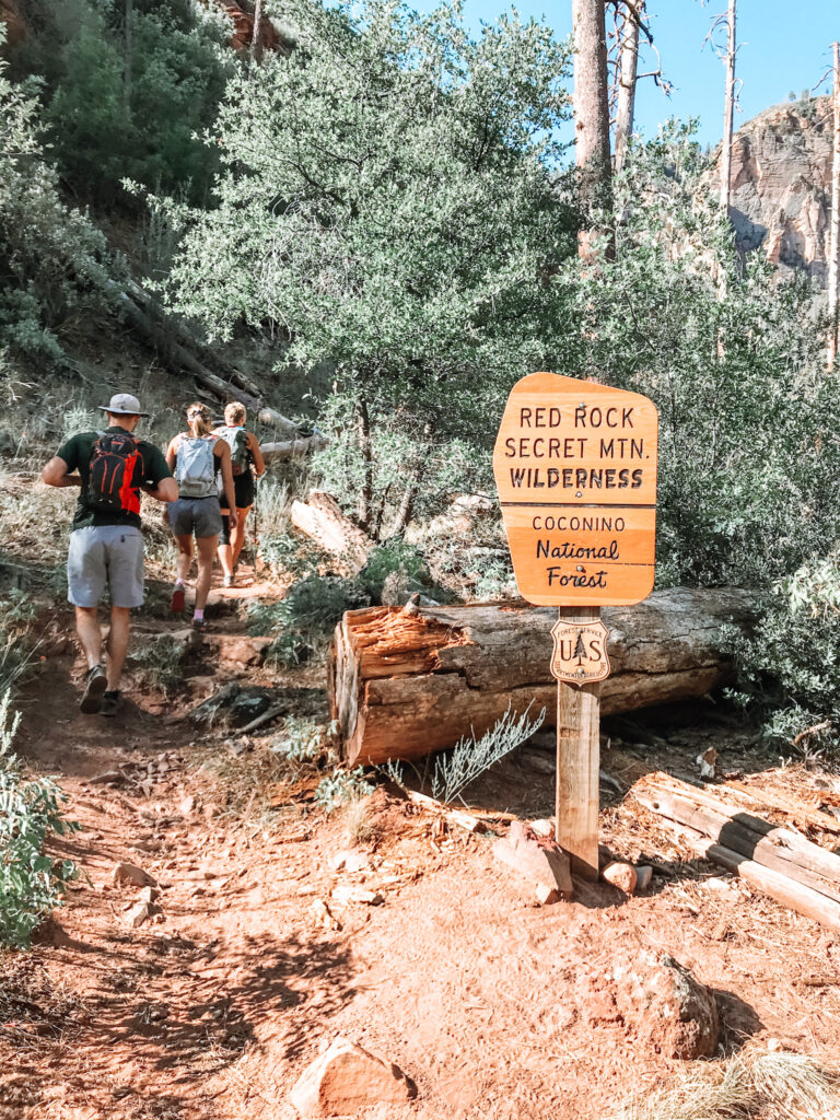 Beginning of North Wilson Mountain Trail