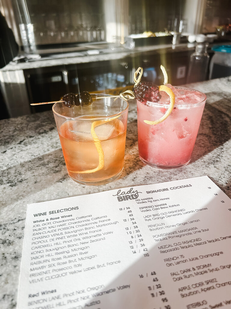 Lady Bird cocktails